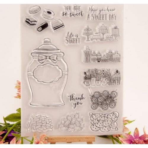 Sweet Day Silicone Clear Transparent Rubber Stamp and Cutting Dies DIY Scrapbooking christmas