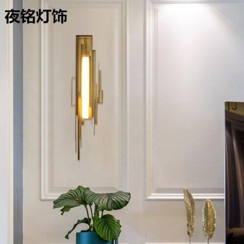 Modern Gold Wall Lamp Led Nordic Mirror Wall Light Fixtures Glass Sconce for Living Room Bedroom Home Loft Industrial Decor E27