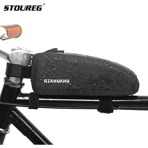Waterproof Bicycle Riding Pipe Front Bag,Mountain Bike Front Frame Top Tube Bag,Bike Riding Saddle Bag For Bicycle Accessories
