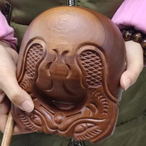 High Quality Red Sandalwood Buddhist Muyu musical instruments Buddism Wooden Fish Muyu Buddha Solid wood