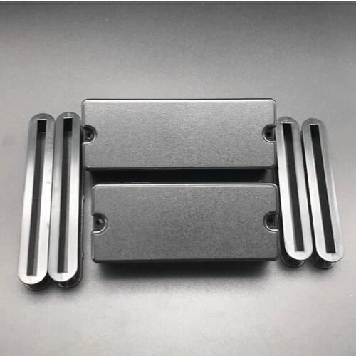 Sealed Closed Type Humbucker Pickup Cover for 4/5/6 String Electric Bass 2 Hole Matte Electric Guitar Accessories