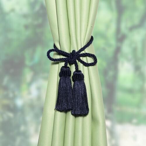 1Pc Tassels Curtain Tieback Fringe Handmade Hanging Ball Curtain Tie Backs Buckle Rope Tape Curtains Holder Room Accessories