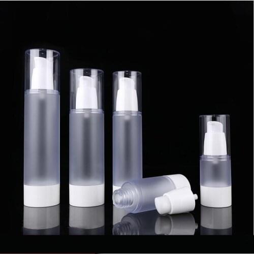 15ml frosted airless vacuum pump lotion bottle serum liquid foundation emulsion whitening essence skin care cosmetic packing