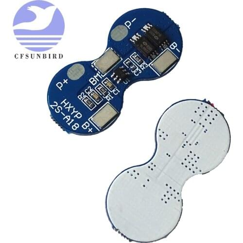 2S 2 Series Li-ion 18650 Lithium Battery Charger Protection Board 7.4V 4A BMS Module DC 9V 12V CC CV Short Circuit Protection