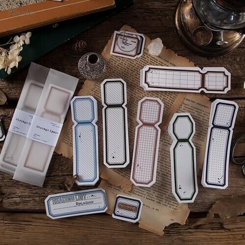 30pcs/bag Vintage Storage space series Material Note Paper Junk Journal Diary Planner Scrapbooking Decorative DIY Craft paper