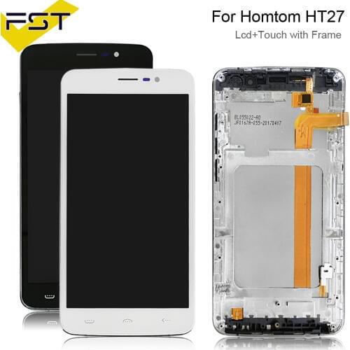 5.5''For Homtom HT27 LCD Display+Touch Screen Digitizer Assembly with Frame For Homtom HT27 Accessory+Tools+Adhesive