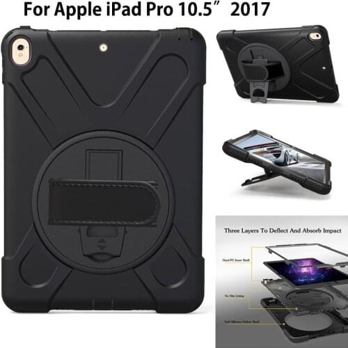 For iPad Air 3 10.5 2019 Case For new iPad Pro 10.5" 2017 Cover Funda Tablet Kids Safe Shockproof Silicone Hard Stand Hand Shell