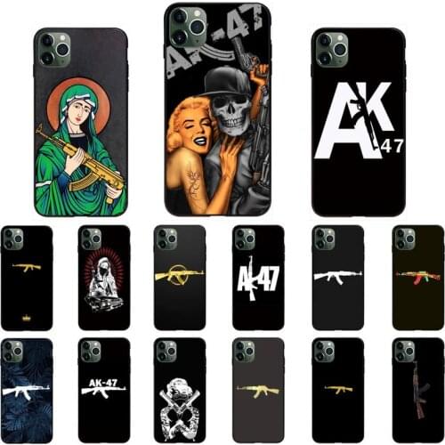 AK47 Gun Phone Case for iPhone 11 12 mini pro XS MAX 8 7 Plus X XS XR