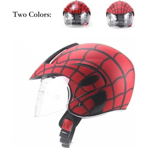 DOT Spider Web Style 2~7 Years Old Kids Motorcycle Helmet Children Scooter Bike Cycling Outdoor Sports Boy Girl Unisex 4 Seasons