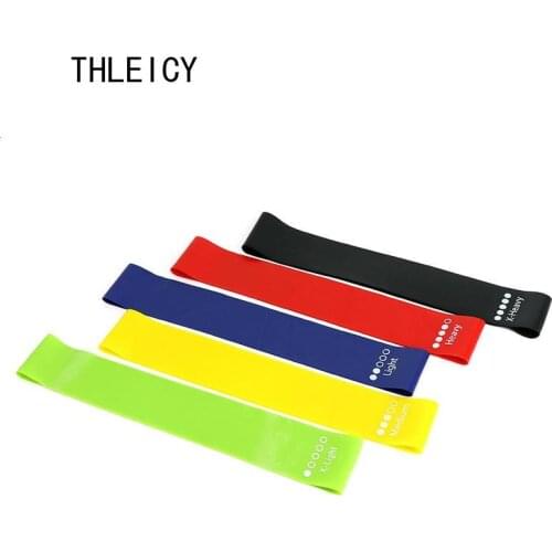 THLEICY Resistance Bands Fitness Gum Workout Rubber Loop Latex Yoga Gym Strength Training Band Athletic Fitness Equipment Bands