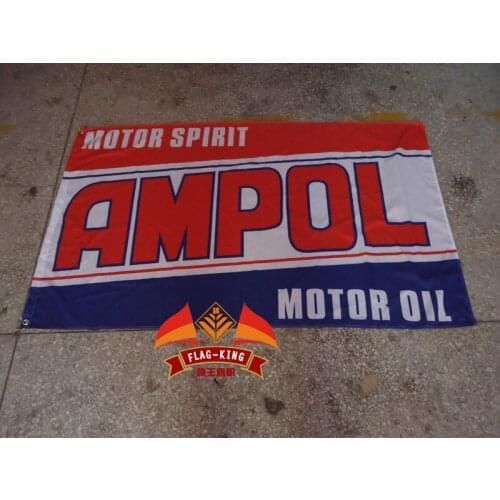 For ampol flag,ampol banner,90*150CM polyster flagking brand flag