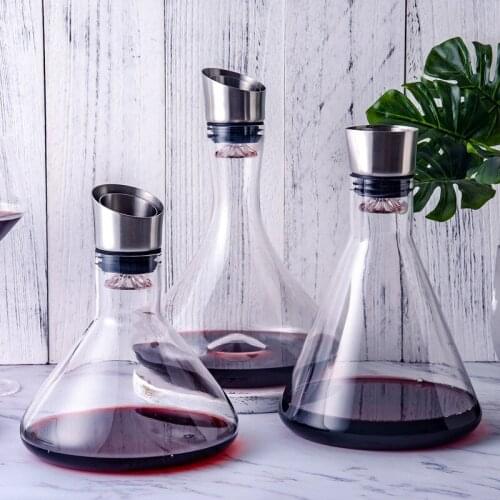 European style waterfall crystal glass decanter fast red wine filter household wine dispenser jug cocktail
