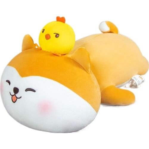 Kawaii Dog Toy Office Chair Stuffed Plush Toys Decorative Sofa Bed Body Pillows Kids Gift Room Home Decor Plushie Husky 50cm
