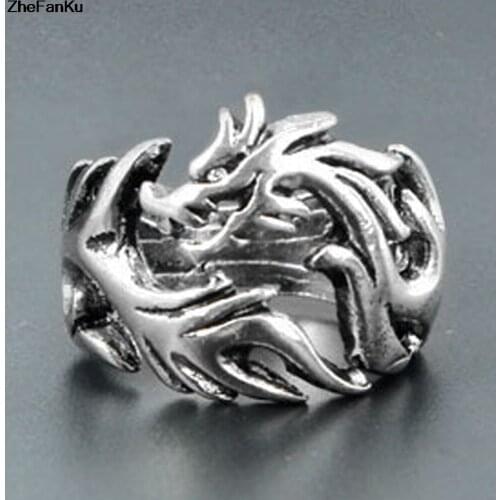 Fashion Jewelry Mens Cool Gothic Wholes Dragon Body Ring For Man