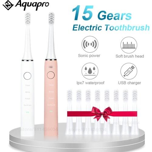 Sonic Electric Toothbrush Washable Rechargeable Whitening Toothbrush IPX7 Waterproof Mode USB Charger Rechargeable Tooth Brushes