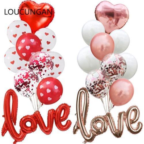 New Wedding Decoration Mr Mrs Love Balloon Bride To Be Diamond Ring Wedding Balloon Baby Shower Event Party Diy Decorations