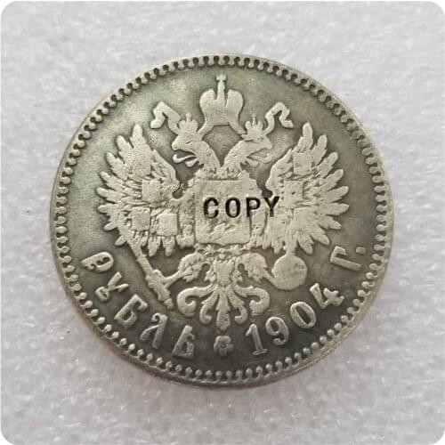 1904 RUSSIA 1 ROUBLE COPY commemorative coins-replica coins medal coins collectibles