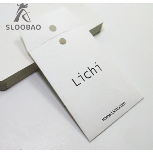 Customized print Recycled White Hang tags/envelope/Paper label for Garment Clothes/Jeans/bags/shoes/toys/gift