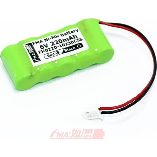 Rechargeable Battery Ni-MH 6V 220mAh for Bugatti Water Kettle 1/2AAA5SB Size: 10x51x23mm w/5264 connector