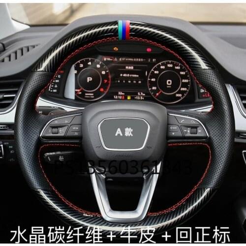 Suitable for Hyundai Elantra Mistra Ix35 Tucson Vrena Ix25 Lafesta hand-stitched leather steering wheel cover