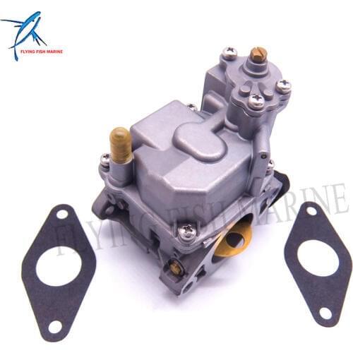 Outboard Motor Carburetor 66N-14301-00 and 66M-13646-00 Gaskets (2 pcs)for Yamaha 4-stroke F9.9CE F9.9C F9.9CMH Boat Engine