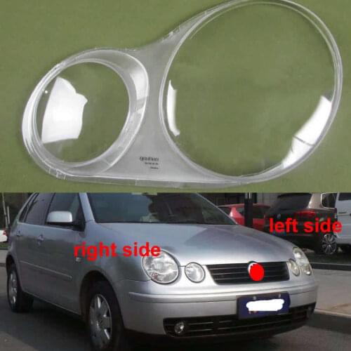 Transparent Lampshade Lamp Shade Front Headlight Shell Old Four Eyes Special For Volkswagen VW Polo 2002 2003 2004 2005