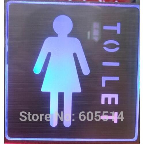 [Seven Neon]Free shipping 20sets 200*200*30mm square shape led singnal light led indicator for female toilet signal