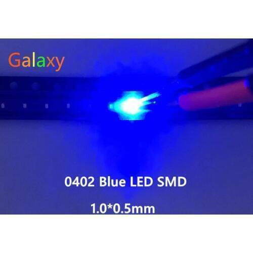 SMD/SMT 15000pcs 3V Ultra Bright Led Diode Chip Surface Mount 0402 1005 LED Diode Blue LED SMD 0402 High Quality