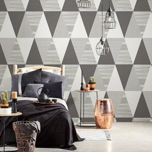 Modern Stripe Peel and Stick Wallpaper Herringbone Black White Vinyl Non-Self Adhesive Contact Paper Home Decoration Sticker