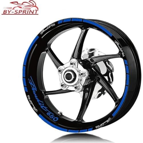 Motorcycle Reflective Wheel Stickers Suit Film Stripe Tire Decorative Sticke Decals For Suzuki bandit650 Bandit 650 High Quality
