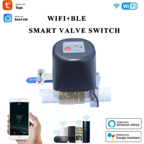 Smart Home Tuya WIFI BLE Valve Smart Water/Gas Valve Automation Control Work with Alexa Google Assistant Smart Life Smart Valve
