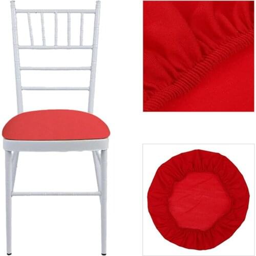 Universal Spandex Stretch Wedding Dining Room Chair Seat Cushion Covers for Wedding Banquet Seat Hotel Bar Stool Party Office