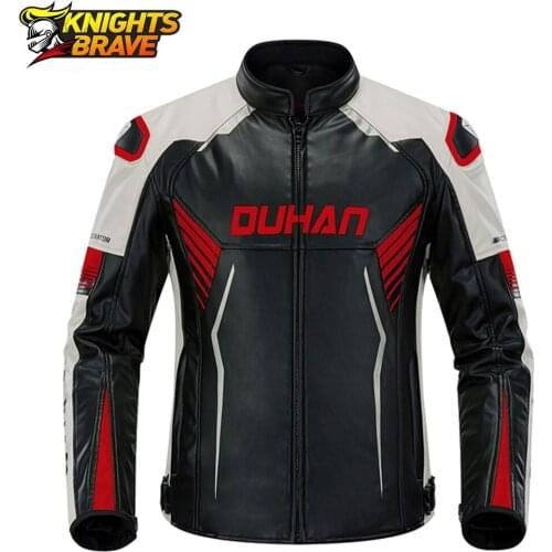 Winter Motorcycle Jacket Men Motocross Jacket Retro Chaqueta Moto Wearable Moto Protection Racing Riding Jacket Protective Gear