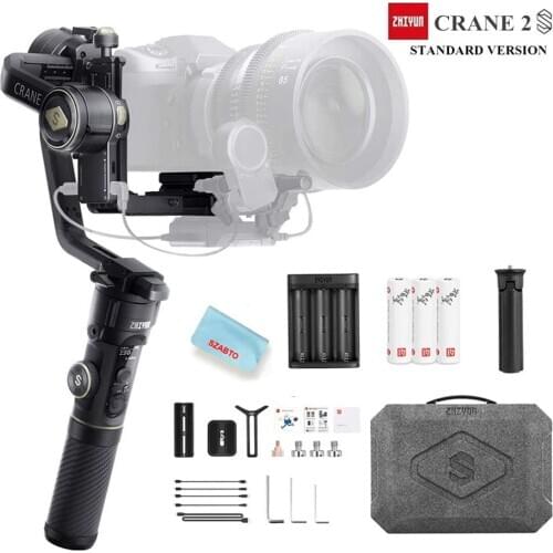 Zhiyun Crane 2S 3-Axis Handheld Gimbal Stabilizer for DSLR and Mirrorless Camera Professional Video Equipment Compatible