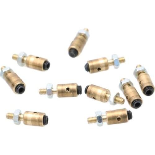 30PCS Metal Servo Linkage Stopper Aperture 1.2-3mm Tie Rod Adjuster Copper Fast Regulator Pushrod Connector for RC Model Boat
