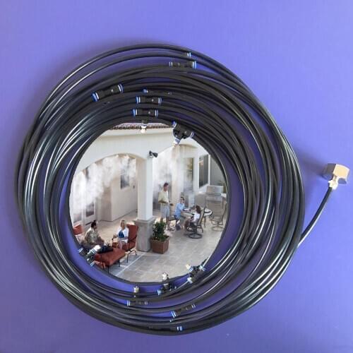 32.8FT(10M) Misting Cooling System Water Sprinkler Kit Outdoor Spray Tool Garden Green house Watering Irrigation