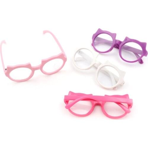 Doll Accessories Toys Kid Gift Cute Doll Glasses Fit 18 Inch For For Round Glasses