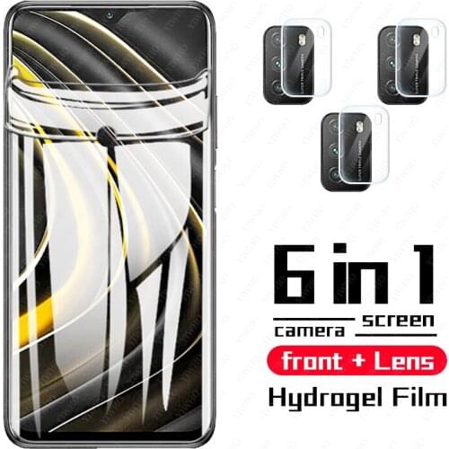 For Xiaomi Poco M3 Hydrogel Film Screen Protector on Xaomi Pock poko For Poco X3 NFC X3 pro f2 Camera Glass Protective Film
