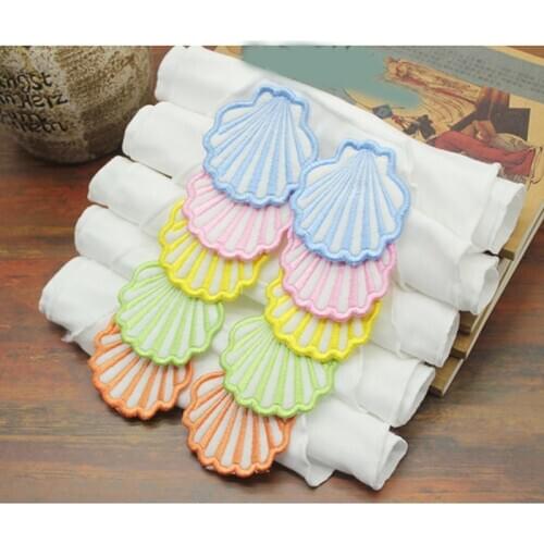 Quality Baby Shell Shape Towel Baby Outdoor Soft Back Wiper Shell Baby Back Yarn Absorption Towel Polyester Cotton Towel