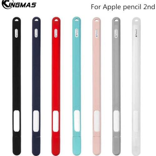 For Apple Pencil 2nd Generation Lightweight Silicone Case For iPad Pencil 2 Protective Cap Nib Holder Touch Pen Stylus Cover
