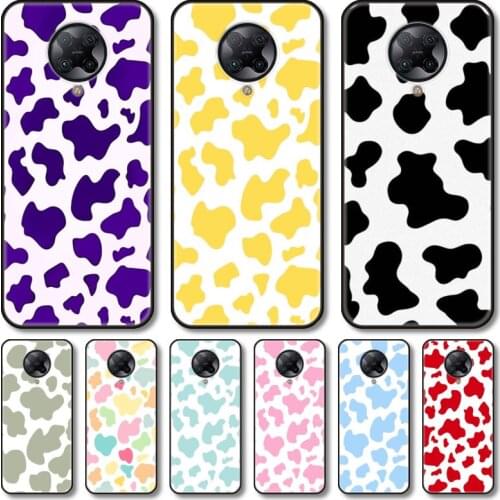 Cute cows Phone Case For xiaomi Poco M2 M3 C3 X3 F2 F3 Lite NFC Pro Anime Black Cover Silicone Back Pretty tpu