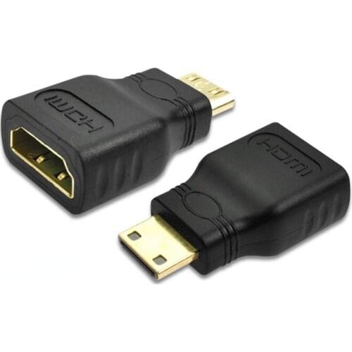 Mini HDMI-compatible To HDMI-compatible Adapter Male To Female Converter for HDTV 1080p HD TV Camcorder Adapter