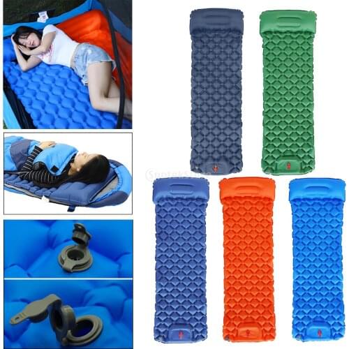 Inflatable Mattress Foldable Camping Sleeping Bed Mat Ultra-Light Air Cushion Waterproof Air Mattress for Picnic Backpacking