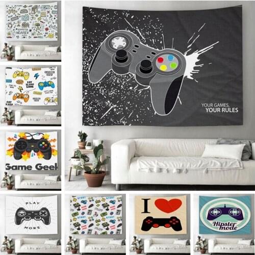 Game Controller Printed Tapestry Wall Hanging Tapestries Video Game Bedroom Living Room Dorm Wall Cloth Home Decor Tapestry 1pcs