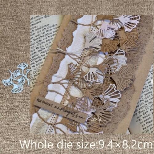 New Design Craft Metal stencil mold Cutting Dies Ginkgo leaves decoration scrapbook die cuts Album Paper Card Craft Embossing