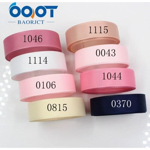 OOOT BAORJCT 1711092 16mm Solid Color Ribbons Thermal transfer Printed grosgrain Wedding Accessories DIY handmade material