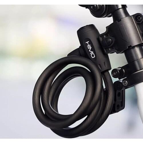 Original HIMO LI50 Bicycle E-bike Steel Lock Anti-Theft Long 150cm Steel Flex Cable with 2 Keys For HIM0 Z16/ C20/ Z20/ H1/ T1