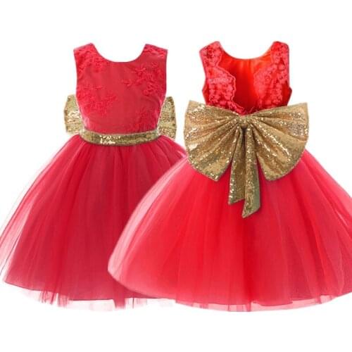 Summer Girl Party dress Toddlers Lace Flower Wedding Prom Gown Children Formal Wear Kids Clothes Tutu Baby 1 Year Birthday Dress