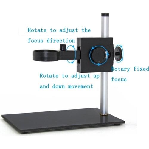 Portable digital microscope stand lifting adjustment bracket 33mm focusing bracket universal bracket