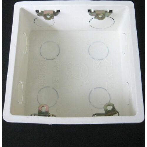 Junction Box Hiding Shell Case Bottom Boxes In-wall For 120x120mm Wall Panel Faceplate